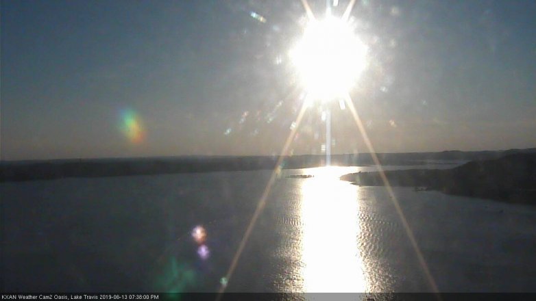 Lake Travis webcam, June 13, 2019 6:40 PM CT