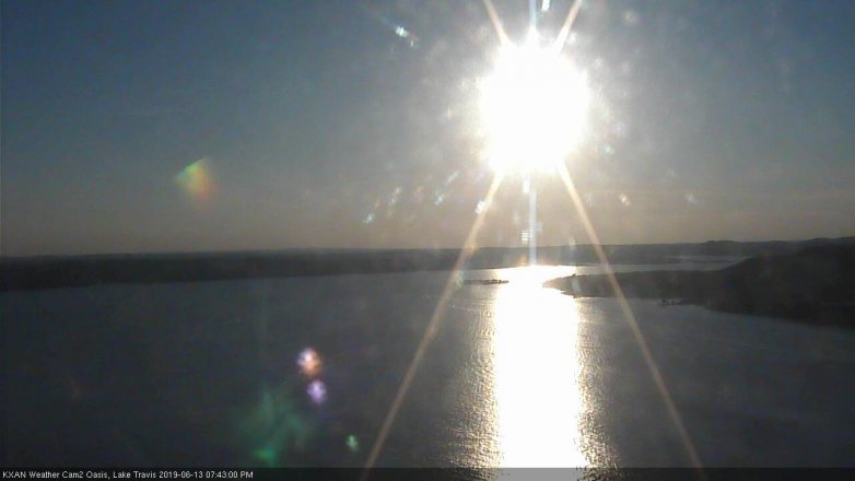 Lake Travis webcam, June 13, 2019 6:45 PM CT