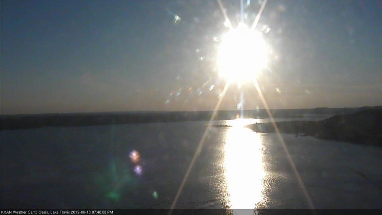 Lake Travis webcam, June 13, 2019 6:50 PM CT