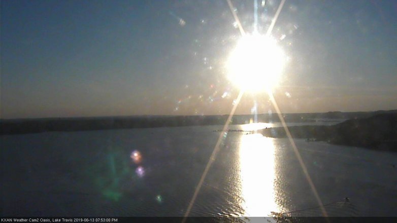 Lake Travis webcam, June 13, 2019 6:55 PM CT