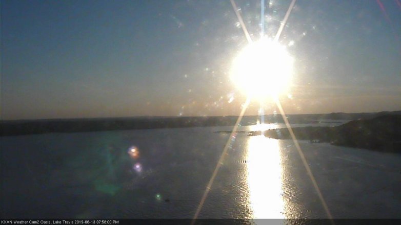 Lake Travis webcam, June 13, 2019 7:00 PM CT