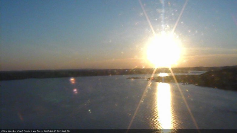 Lake Travis webcam, June 13, 2019 7:15 PM CT