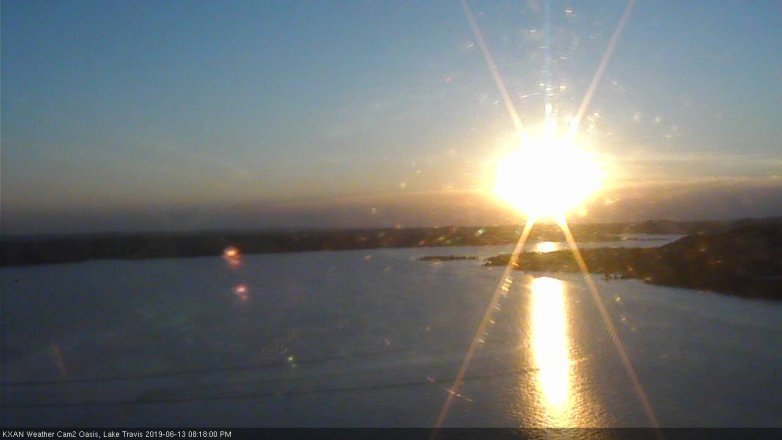 Lake Travis webcam, June 13, 2019 7:20 PM CT