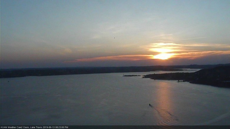 Lake Travis webcam, June 13, 2019 7:25 PM CT