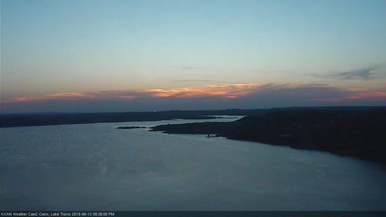 Lake Travis webcam, June 13, 2019 7:40 PM CT