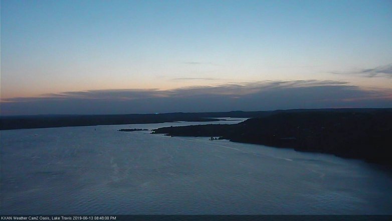 Lake Travis webcam, June 13, 2019 7:50 PM CT