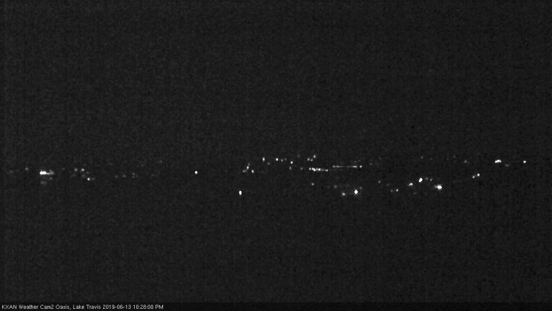 Lake Travis webcam, June 13, 2019 9:30 PM CT