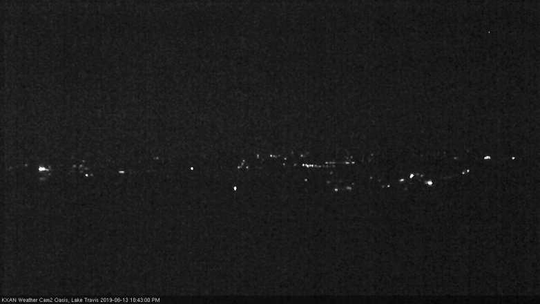 Lake Travis webcam, June 13, 2019 9:45 PM CT