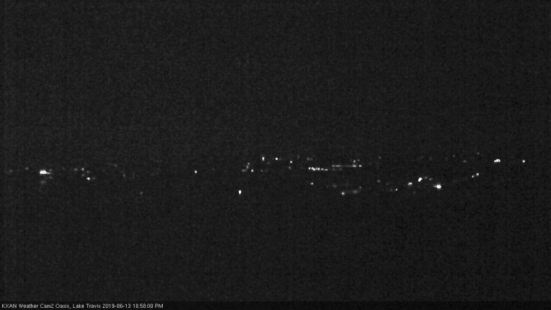 Lake Travis webcam, June 13, 2019 10:00 PM CT