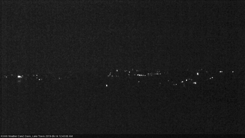 Lake Travis webcam, June 13, 2019 11:45 PM CT