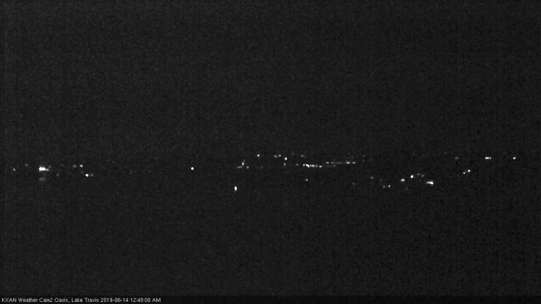 Lake Travis webcam, June 13, 2019 11:50 PM CT