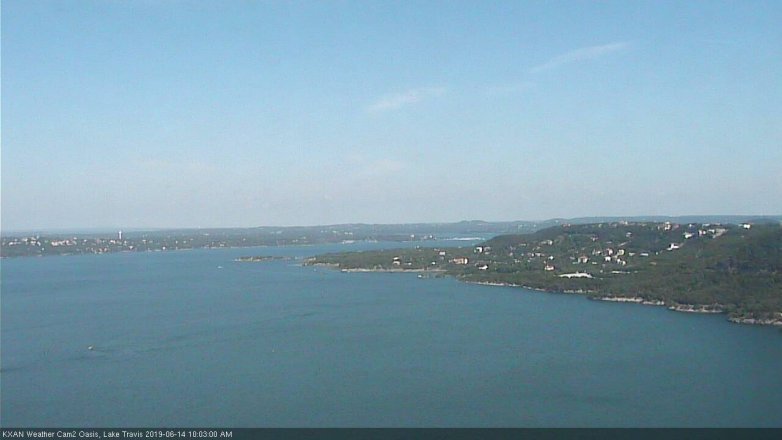 Lake Travis webcam, June 14, 2019 9:05 AM CT