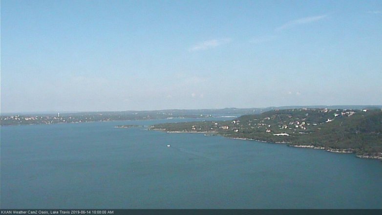Lake Travis webcam, June 14, 2019 9:10 AM CT