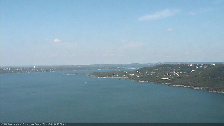 Lake Travis webcam, June 14, 2019 9:30 AM CT