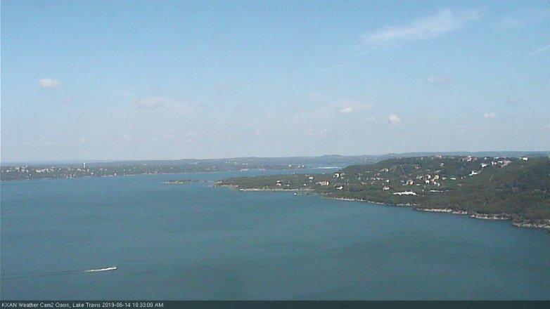 Lake Travis webcam, June 14, 2019 9:35 AM CT