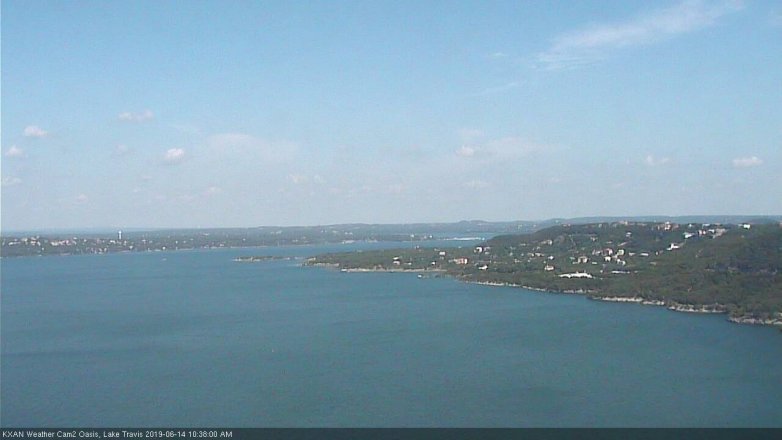 Lake Travis webcam, June 14, 2019 9:40 AM CT