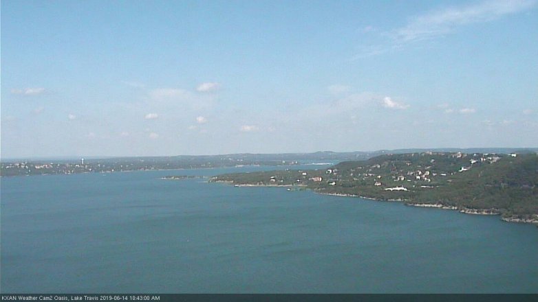 Lake Travis webcam, June 14, 2019 9:45 AM CT