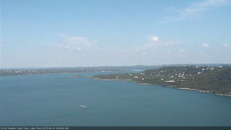 Lake Travis webcam, June 14, 2019 9:50 AM CT