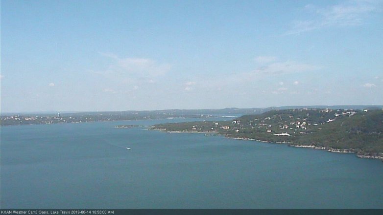 Lake Travis webcam, June 14, 2019 9:55 AM CT