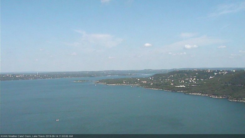 Lake Travis webcam, June 14, 2019 10:05 AM CT