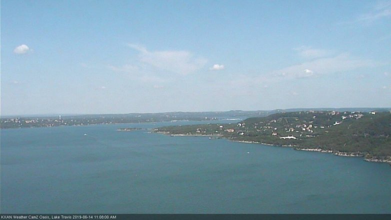 Lake Travis webcam, June 14, 2019 10:10 AM CT