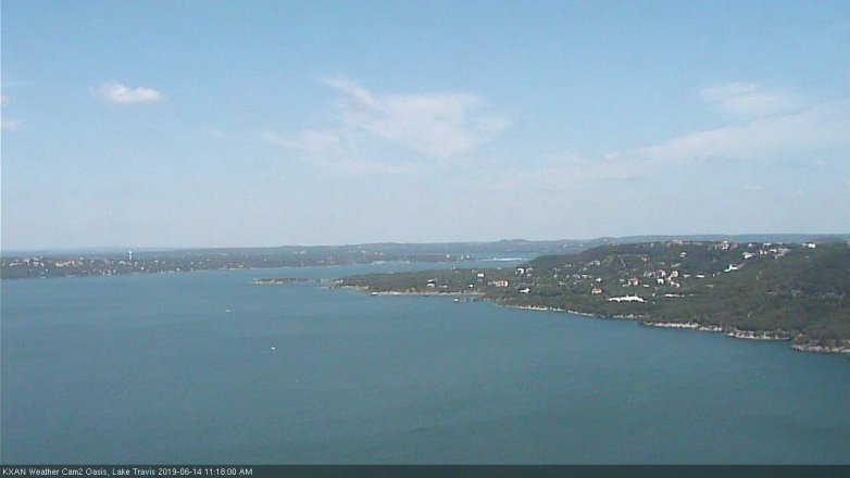Lake Travis webcam, June 14, 2019 10:20 AM CT