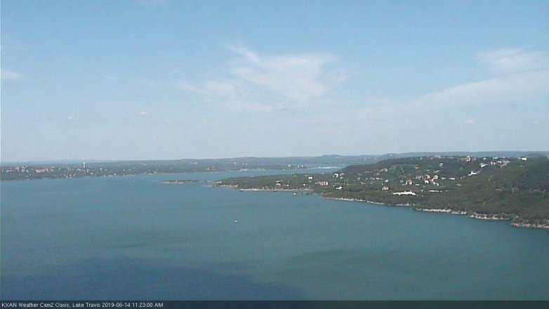 Lake Travis webcam, June 14, 2019 10:25 AM CT