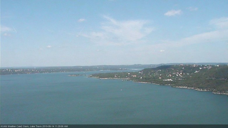 Lake Travis webcam, June 14, 2019 10:30 AM CT