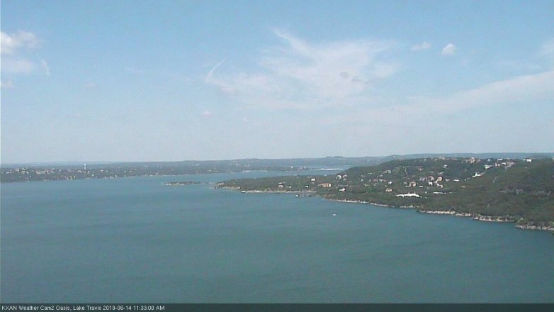 Lake Travis webcam, June 14, 2019 10:35 AM CT