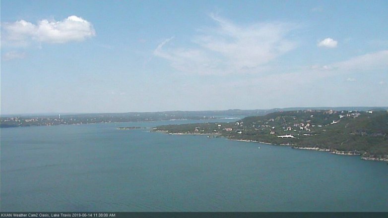 Lake Travis webcam, June 14, 2019 10:40 AM CT