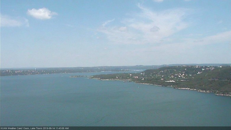 Lake Travis webcam, June 14, 2019 10:45 AM CT