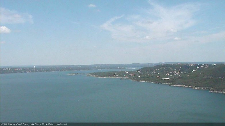 Lake Travis webcam, June 14, 2019 10:50 AM CT