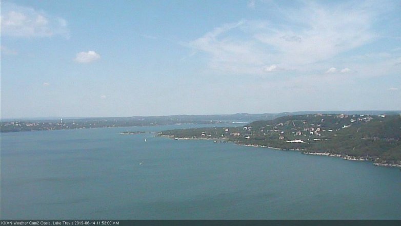 Lake Travis webcam, June 14, 2019 10:55 AM CT