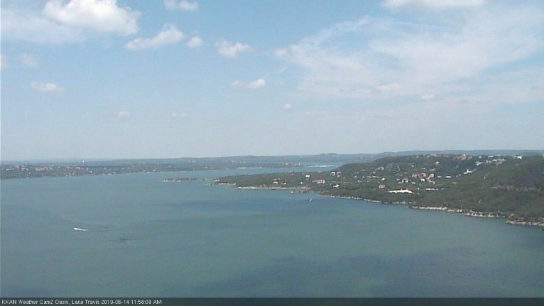 Lake Travis webcam, June 14, 2019 11:00 AM CT