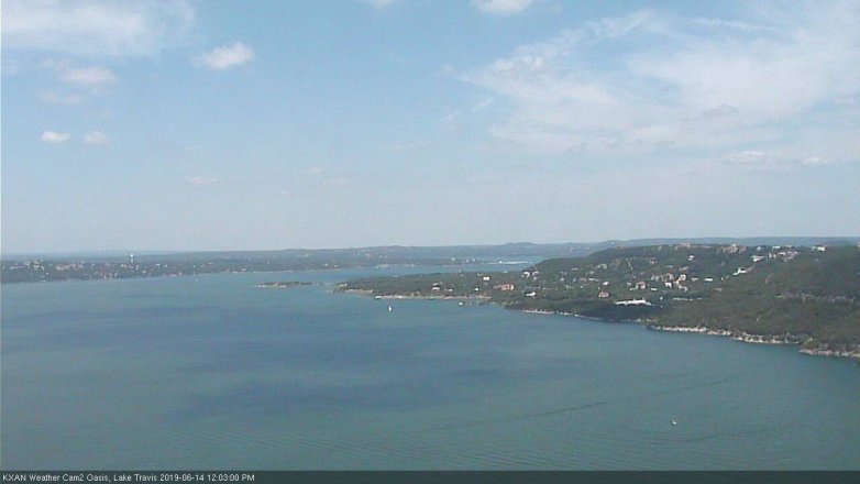 Lake Travis webcam, June 14, 2019 11:05 AM CT