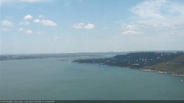 Lake Travis webcam, June 14, 2019 11:20 AM CT