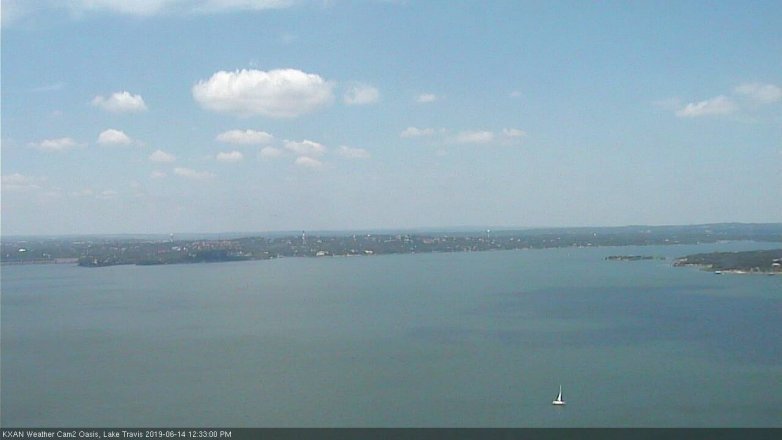 Lake Travis webcam, June 14, 2019 11:35 AM CT