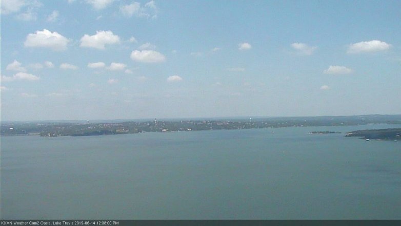 Lake Travis webcam, June 14, 2019 11:40 AM CT