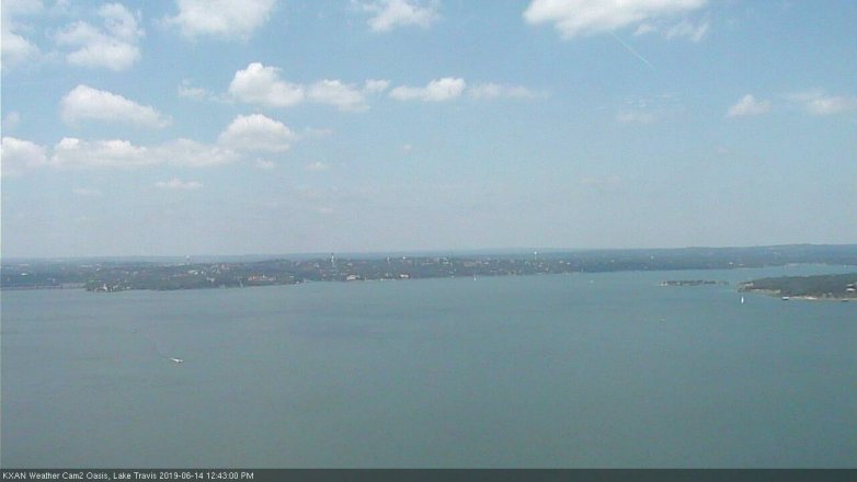 Lake Travis webcam, June 14, 2019 11:45 AM CT