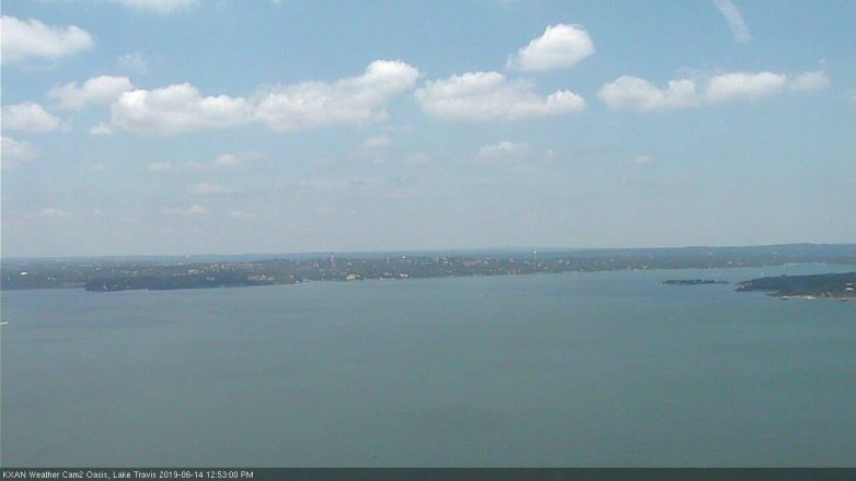 Lake Travis webcam, June 14, 2019 11:55 AM CT