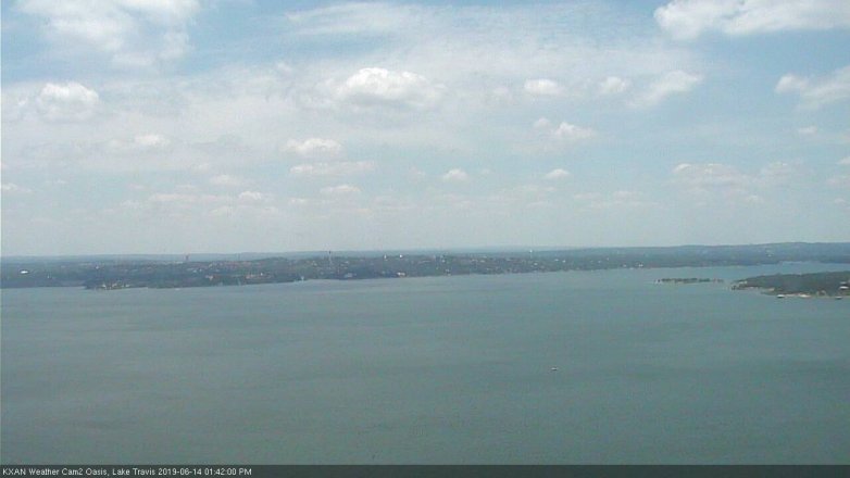 Lake Travis webcam, June 14, 2019 12:45 PM CT