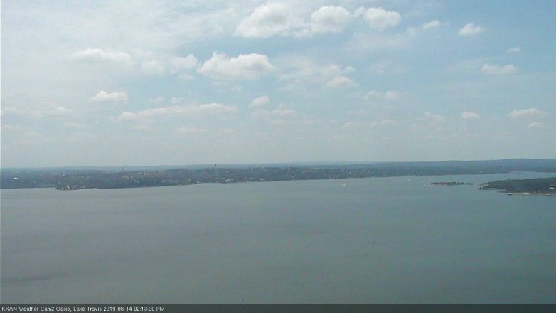 Lake Travis webcam, June 14, 2019 1:15 PM CT