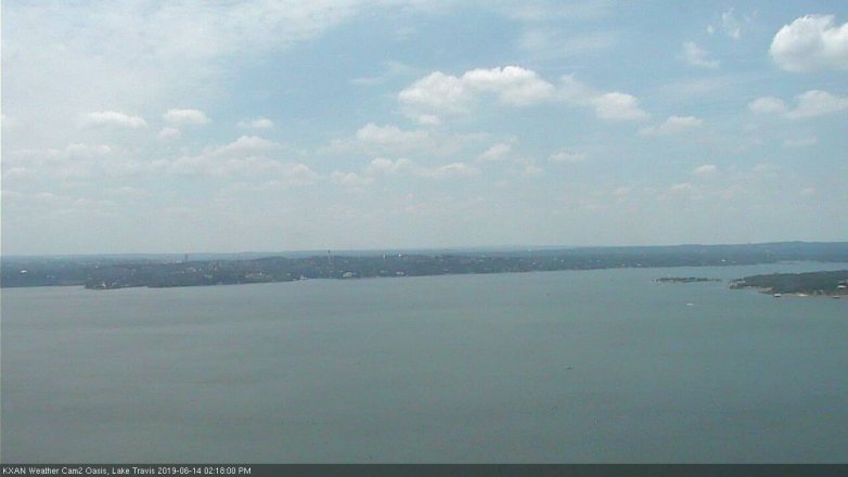 Lake Travis webcam, June 14, 2019 1:20 PM CT