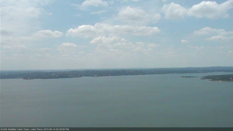 Lake Travis webcam, June 14, 2019 1:30 PM CT