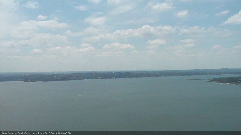 Lake Travis webcam, June 14, 2019 1:35 PM CT