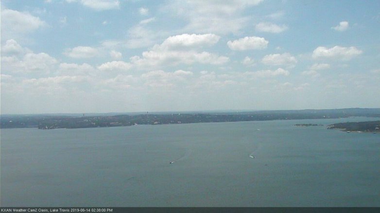 Lake Travis webcam, June 14, 2019 1:40 PM CT