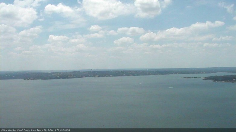 Lake Travis webcam, June 14, 2019 1:45 PM CT