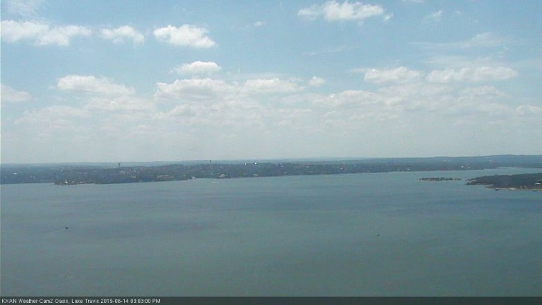 Lake Travis webcam, June 14, 2019 2:05 PM CT