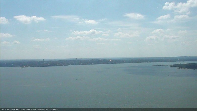 Lake Travis webcam, June 14, 2019 2:45 PM CT