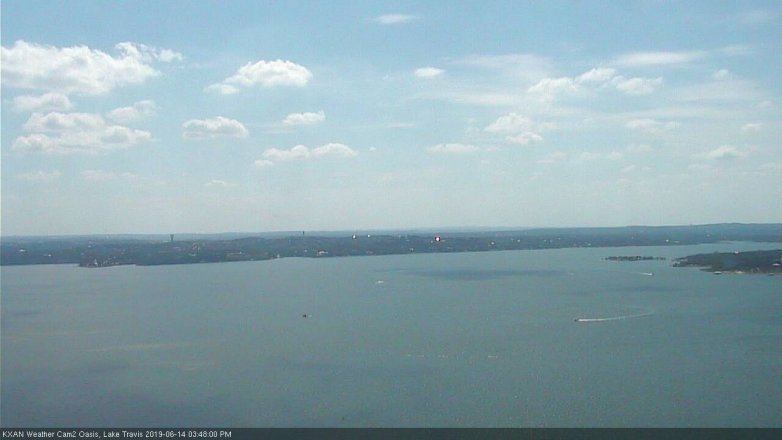 Lake Travis webcam, June 14, 2019 2:50 PM CT